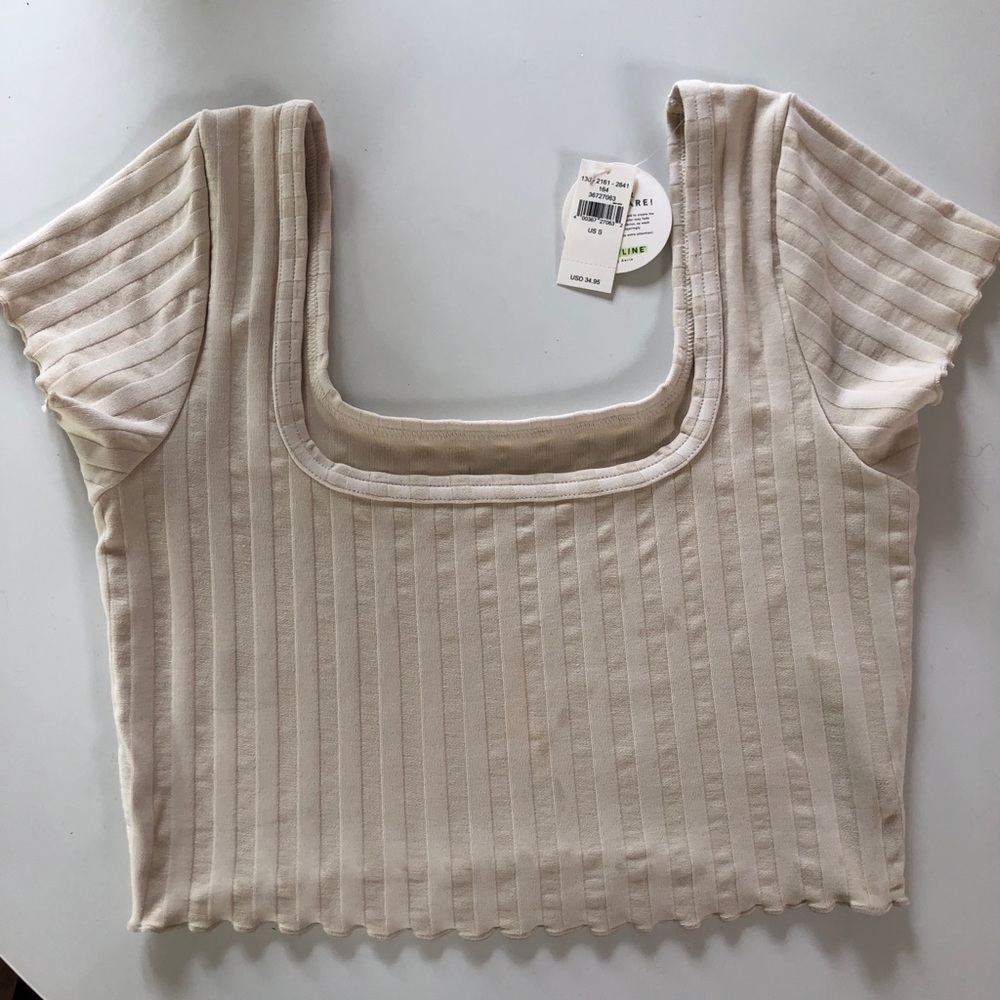 American eagle offline collection beige crop top